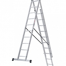 Лестница алюминиевая трёхсекционная 3х10 ст., серия NV 123