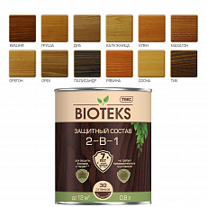 BIOTEKS Состав защитный 2-в-1 (рябина)  0,8л (14шт/уп)