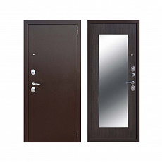 Дверь металлическая Царское Зеркало MAXI Венге (960мм) левая Бордер