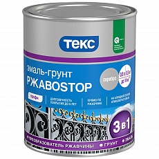 ТЕКС Грунт-Эмаль РжавоStop серебряный 0,5 кг (24шт/уп)